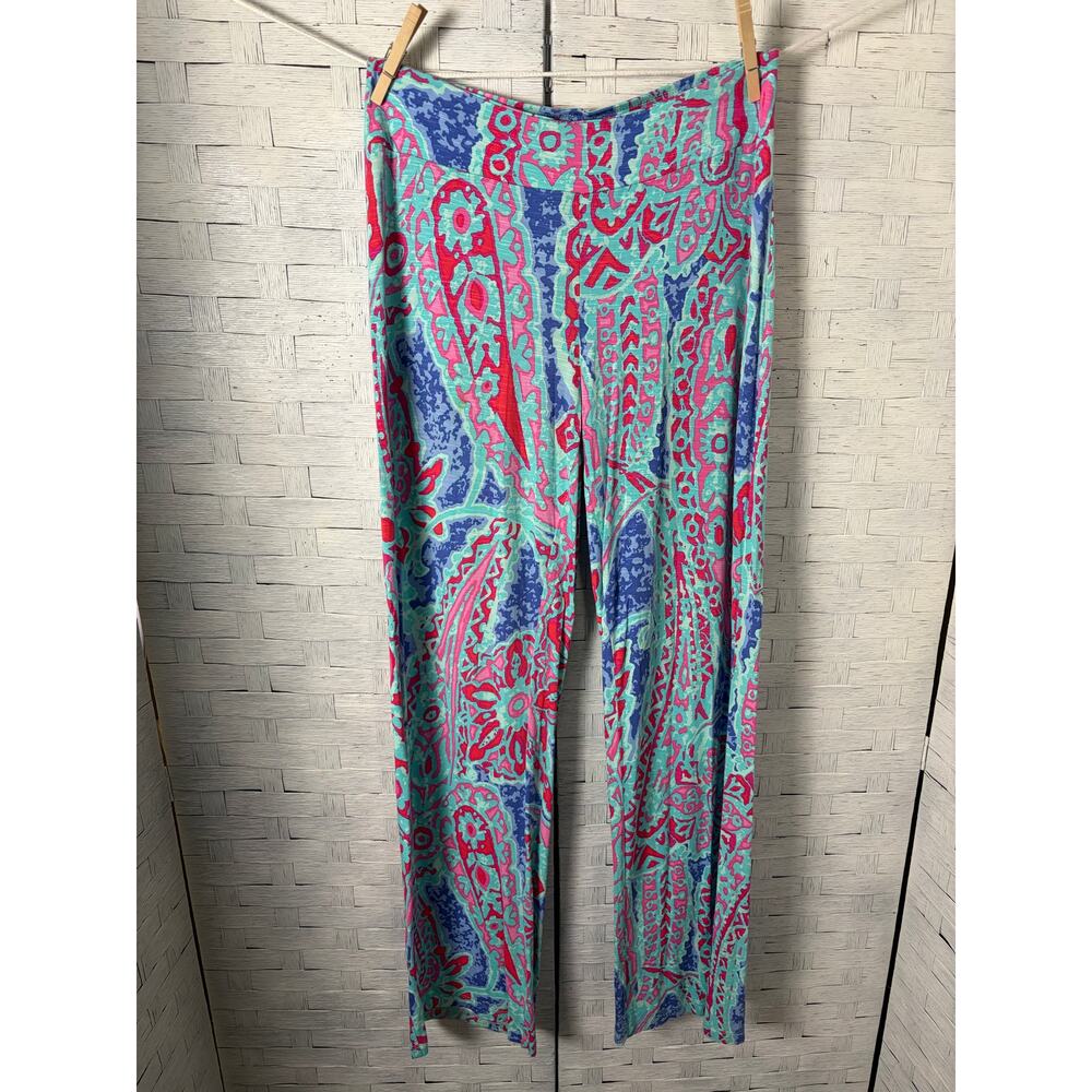 Tori Richard women's pants tropical travel jersey knit colorful cozycore